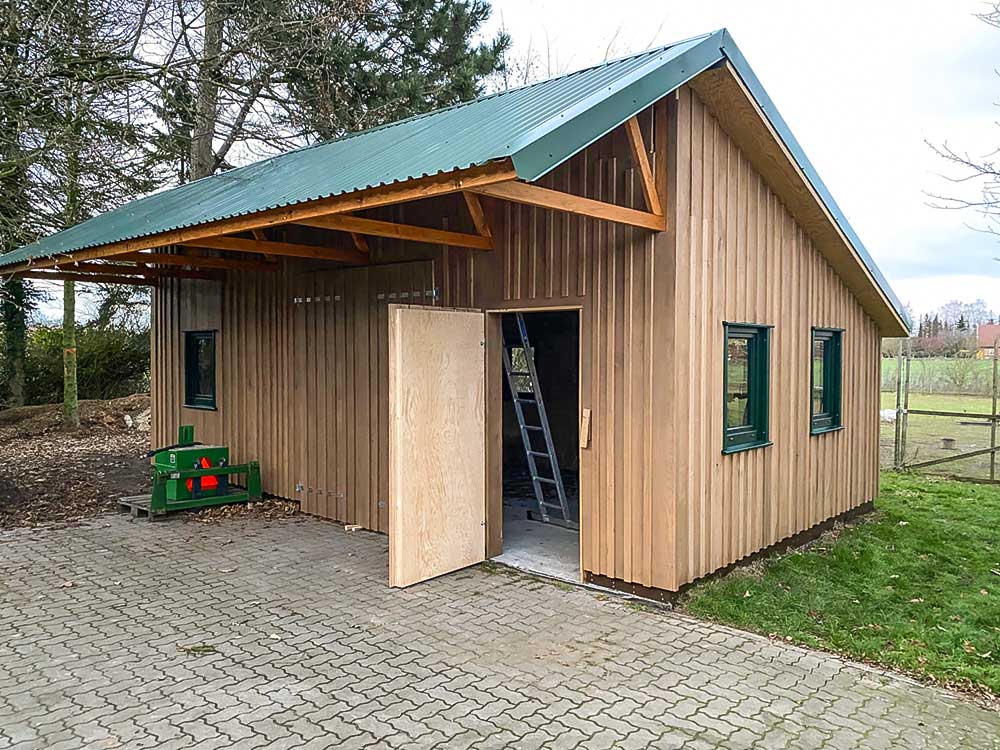 Gartenhaus aus Eiche Antik