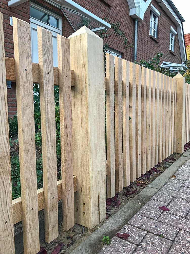 Zaun aus Eiche Antik