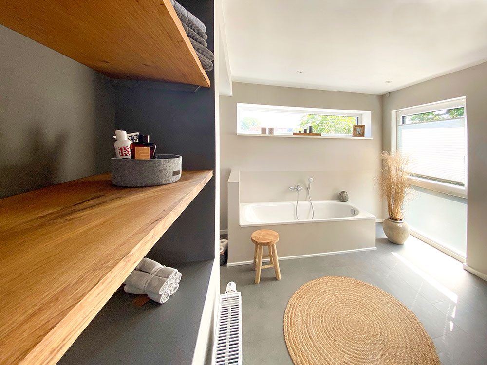 Regalbrett aus Eiche Antik