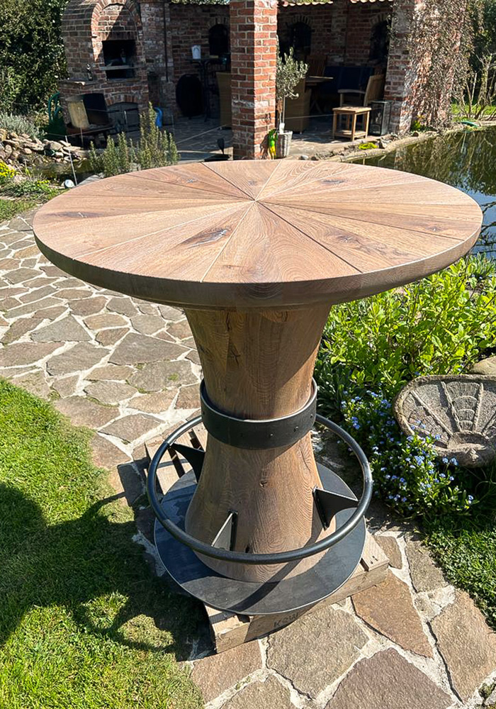 Runder Tisch aus Eiche Rustikal II