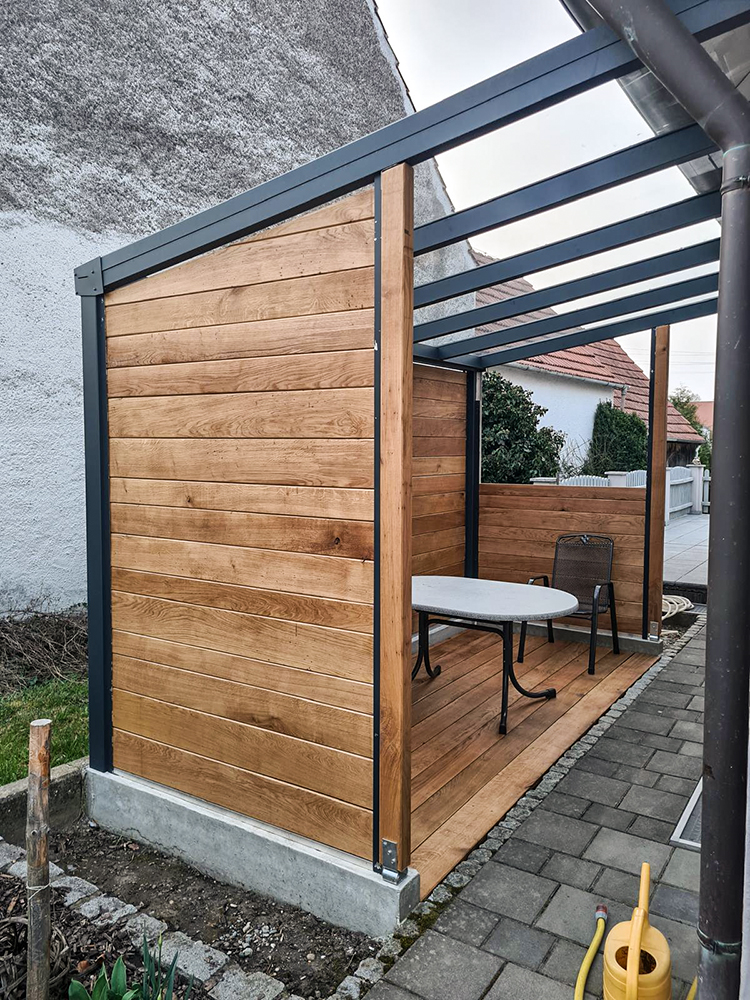 Gartenhaus aus Eiche Antik